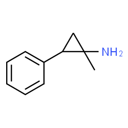 1-Methyl-2-phenylcyclopropanamine structure