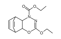 3-ethoxy-(4ar,8ac)-4a,5,8,8a-tetrahydro-5,8-etheno-benzo[1,3,4]oxadiazine-1-carboxylic acid ethyl ester Structure