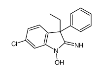 6-chloro-3-ethyl-1-hydroxy-3-phenylindol-2-imine Structure