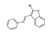 1-(2-bromo-1-benzothiophen-3-yl)-N-phenylmethanimine Structure