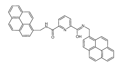 2-N,6-N-bis(pyren-1-ylmethyl)pyridine-2,6-dicarboxamide Structure