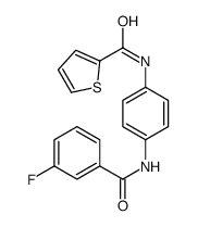 N-[4-[(3-fluorobenzoyl)amino]phenyl]thiophene-2-carboxamide Structure