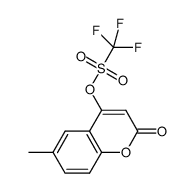 6-methyl-2-oxo-2H-chromen-4-yl trifluoromethanesulfonate结构式