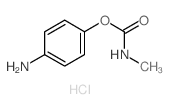 Phenol, 4-amino-,methylcarbamate (ester), monohydrochloride (9CI) Structure