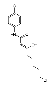 6-Chloro-N-[(4-chlorophenyl)carbamoyl]hexanamide结构式