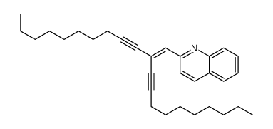 2-(2-dec-1-ynyldodec-1-en-3-ynyl)quinoline结构式