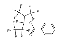 1,1,1,2,2,3,5,5,5-nonafluoro-4-(trifluoromethyl)pentan-3-yl benzoate Structure