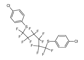 1,6-bis(p-chlorophenylthio)perfluorohexane Structure