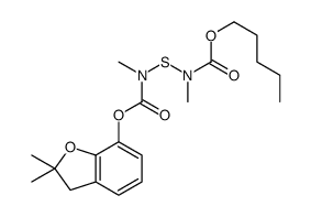 pentyl N-[(2,2-dimethyl-3H-1-benzofuran-7-yl)oxycarbonyl-methylamino]sulfanyl-N-methylcarbamate结构式