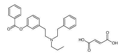 (E)-but-2-enedioic acid,[3-[2-[2-phenylethyl(propyl)amino]ethyl]phenyl] benzoate结构式