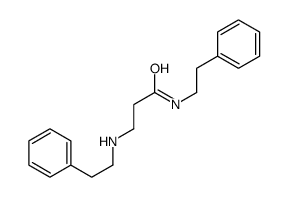 N-(2-phenylethyl)-3-(2-phenylethylamino)propanamide结构式