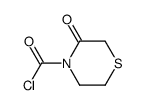 4-Thiomorpholinecarbonyl chloride, 3-oxo- (9CI) structure