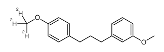 1-methoxy-3-[3-[4-(trideuteriomethoxy)phenyl]propyl]benzene Structure