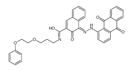 4-[(9,10-dihydro-9,10-dioxo-1-anthryl)azo]-3-hydroxy-N-[3-(2-phenoxyethoxy)propyl]naphthalene-2-carboxamide结构式