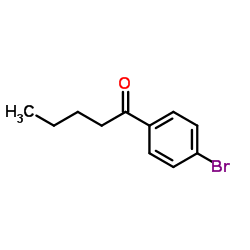 p-Bromophenyl butyl ketone structure