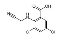 3,5-dichloro-2-(cyanomethyl-amino)-benzoic acid Structure