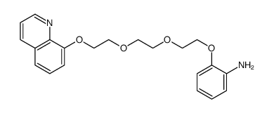 2-[2-[2-(2-quinolin-8-yloxyethoxy)ethoxy]ethoxy]aniline Structure