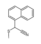 2-(methylthio)-2-(naphthalen-1-yl)acetonitrile Structure