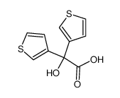 2-羟基-2,2-二(噻吩-3-基)乙酸结构式