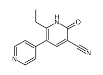 6-ethyl-2-oxo-5-pyridin-4-yl-1H-pyridine-3-carbonitrile structure