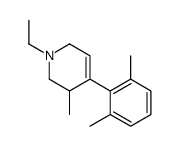 3-Picoline,1-ethyl-1,2,3,6-tetrahydro-4-(2,6-xylyl)-(8CI) structure