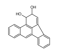 1,2-Dihydro-1,2-dihydroxybenzo(b)fluoranthene结构式