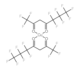 copper; 1,1,1,5,5,6,6,7,7,7-decafluoroheptane-2,4-dione structure