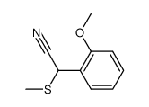 α-(2-methoxyphenyl)-α-(methylthio)acetonitrile Structure