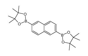 4,4,5,5-四甲基-2-(2-(4,4,5,5-四甲基-1,3,2-二噁硼烷-2-基)萘-6-基)-1,3,2-二噁硼烷结构式