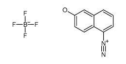 6-hydroxynaphthalene-1-diazonium tetrafluoroborate结构式