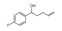 1-(4-fluorophenyl)pent-4-en-1-ol结构式