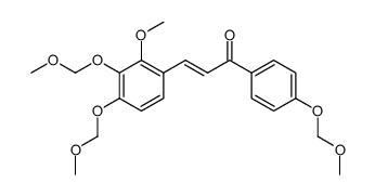 (E)-3-(2-methoxy-3,4-bis(methoxymethoxy)phenyl)-1-(4-(methoxymethoxy)phenyl)prop-2-en-1-one结构式