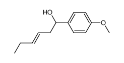 (E)-1-(4-Methoxy-phenyl)-hex-3-en-1-ol Structure