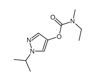 (1-propan-2-ylpyrazol-4-yl) N-ethyl-N-methylcarbamate Structure