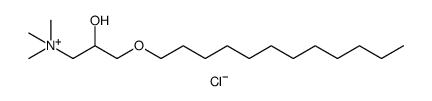 1-Propanaminium, 3-(dodecyloxy)-2-hydroxy-N,N,N-trimethyl-, chloride (1:1)结构式