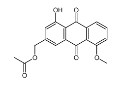 (4-hydroxy-8-methoxy-9,10-dioxoanthracen-2-yl)methyl acetate Structure