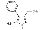 3-乙基-4-苯基-1H-吡唑-5-胺结构式