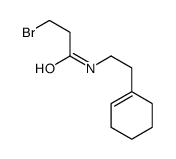 3-bromo-N-[2-(cyclohexen-1-yl)ethyl]propanamide结构式