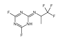 4,6-difluoro-N-(1,1,1-trifluoropropan-2-yl)-1,3,5-triazin-2-amine结构式