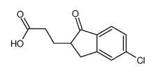 3-(6-chloro-3-oxo-1,2-dihydroinden-2-yl)propanoic acid Structure