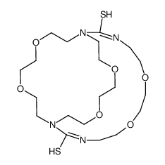 6,9,17,20,25,28-hexaoxa-1,3,12,14-tetrazabicyclo[12.8.8]triacontane-2,13-dithione Structure