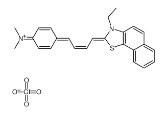 2-(4-(4-(DIMETHYLAMINO)PHENYL)-1,3-BUTADIENYL)-3-ETHYL-NAPHTHO (2,1-D)THIAZOLIUM PERCHLORATE结构式