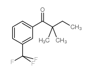 2,2-DIMETHYL-3'-TRIFLUOROMETHYLBUTYROPHENONE Structure