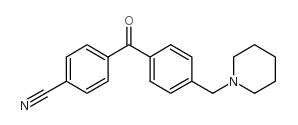 4-CYANO-4'-PIPERIDINOMETHYL BENZOPHENONE structure