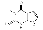 2-amino-3-methyl-7H-pyrrolo[2,3-d]pyrimidin-4-one Structure