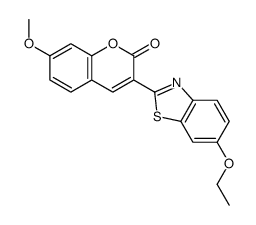 3-(6-ethoxy-1,3-benzothiazol-2-yl)-7-methoxychromen-2-one Structure