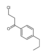 3-chloro-1-(4-propylphenyl)propan-1-one Structure