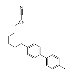 6-[4-(4-methylphenyl)phenyl]hexyl selenocyanate Structure