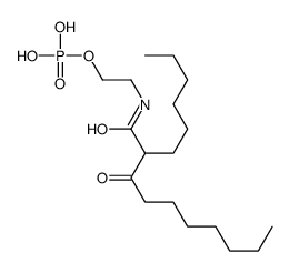 2-[(2-hexyl-3-oxodecanoyl)amino]ethyl dihydrogen phosphate Structure