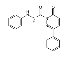 6-Oxo-3-phenyl-6H-pyridazine-1-carboxylic acid N'-phenyl-hydrazide Structure